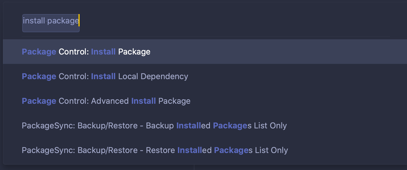 sublime package control install
